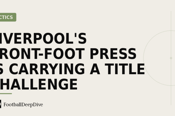 Liverpool's Front-Foot Press Is Carrying a Title Challenge