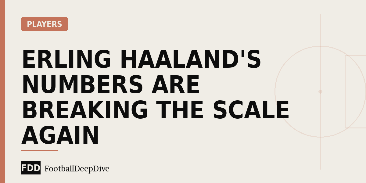 Erling Haaland's Numbers Are Breaking the Scale Again
