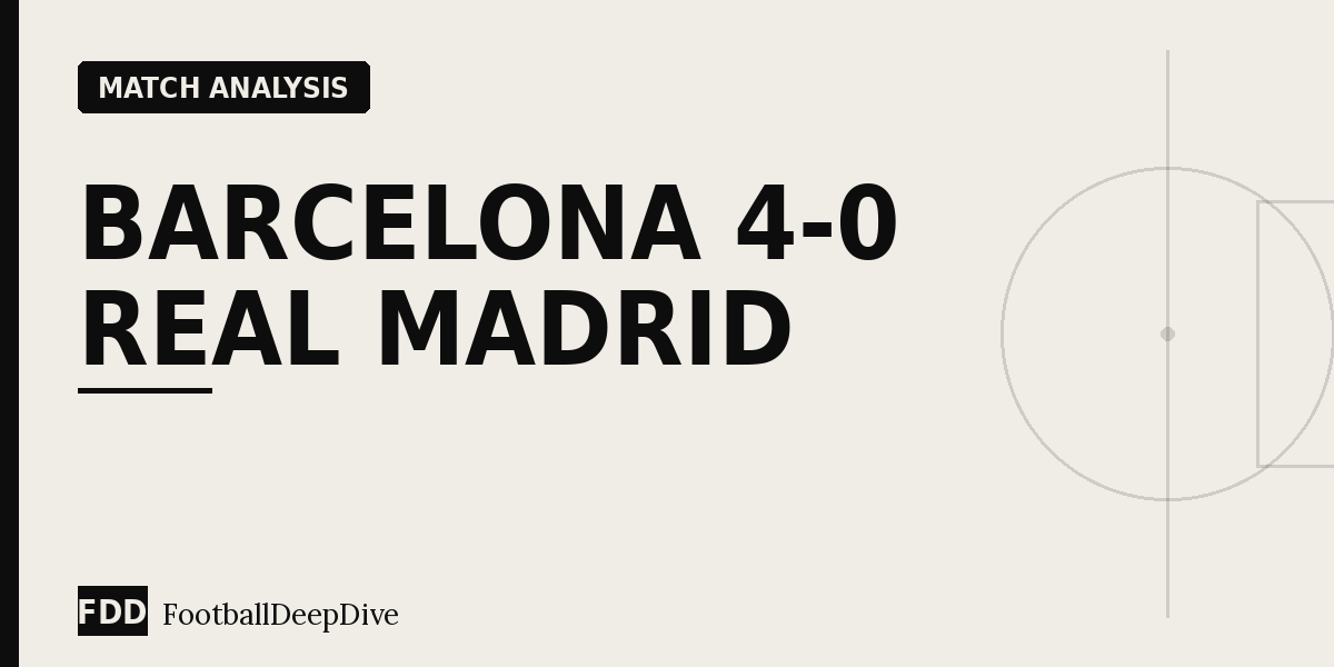 Barcelona 4-0 Real Madrid: Flick's High Line Humbles the Champions