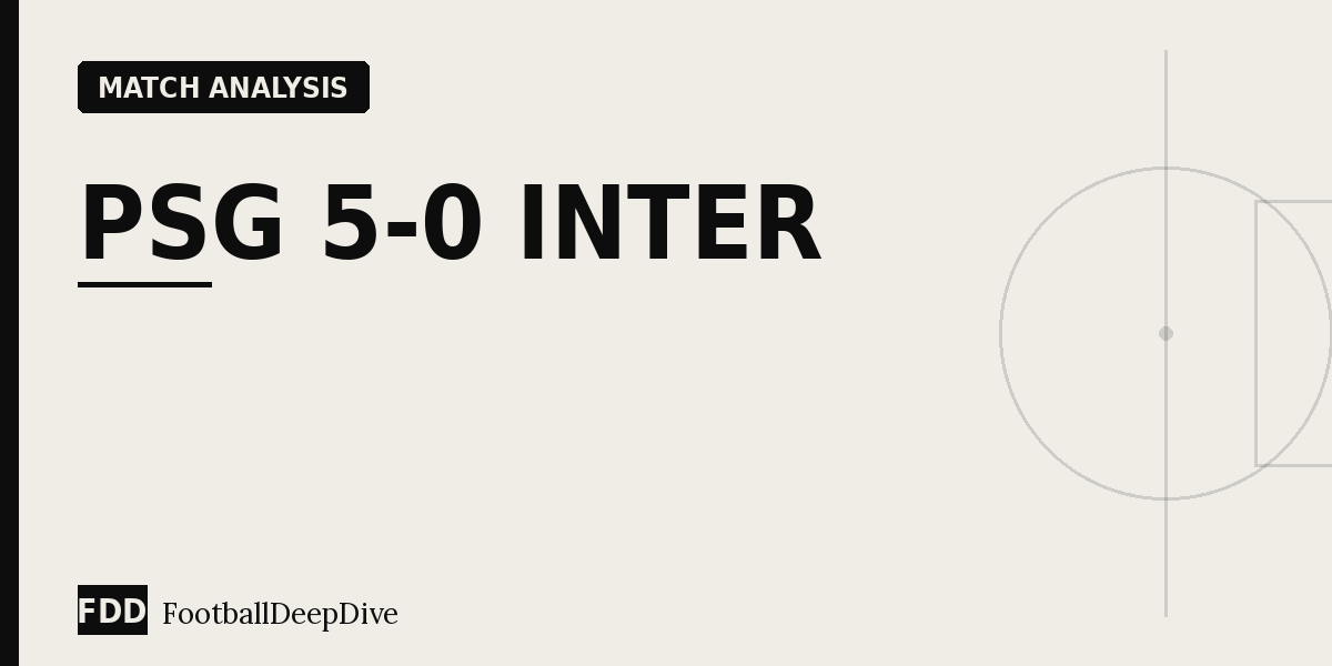 PSG 5-0 Inter: The Most Complete Champions League Final in Years