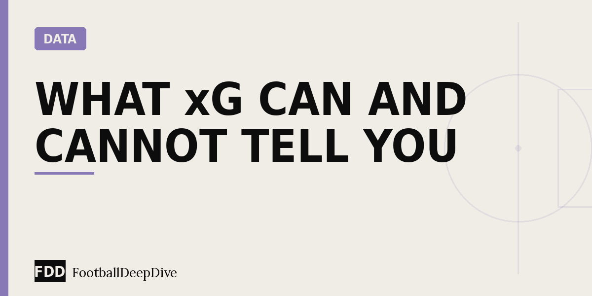 What xG Can and Cannot Tell You